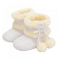 Winter Warm Baby Boys Girls Snow Boots Soft Sole Fur Infant Toddler Slip On Bowknot Booties for Baby girls 0-18 Months