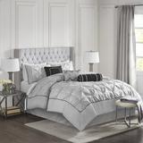 Mercer41 Celino 7 Piece Tufted Comforter Set Polyester/Polyfill/Microfiber in Gray | Cal. King Comforter + 6 Additional Pieces | Wayfair