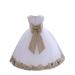 Ekidsbridal Wedding Pageant Rose Petals White Tulle Junior Bridesmaid Toddler Dress Summer Easter Dress First Communion Girls Clothing Holiday Recital Dress Princess 302T 6-9m Flower Girl Dress