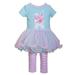 Bonnie Jean Easter Baby Girls Appliqued Skirt Dress and Legging Set (12 Months Aqua)