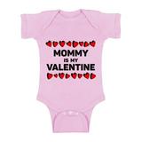 Awkward Styles Mommy Is My Valentine Short Sleeve Bodysuit for Baby Valentine s Day One Piece Valentine s Day Gifts for Baby Boy Valentine s Day Baby Romper Cute Gifts for Boys Mom Baby Boy Bodysuit