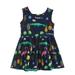 VICOODA Baby Girls Cute Sleeveless Dress Round Neck Print Casual Party Sundress Summer Vestidos Dress with Tie