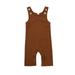 Binpure Baby Sleeveless Solid Color Romper Jumpsuit Fashion Romper Jumpsuit