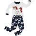 Elowel Baby Girls White Unicorn Long Sleeve Cotton 2 Pc Pajama Set 18-24M