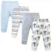 Hudson Baby Infant and Toddler Boy Cotton Pants 4pk Royal Safari 12-18 Months