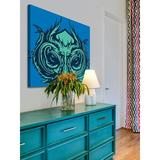 Trinx Owl 2 by Josh Ruggs - Wrapped Canvas Painting Canvas in Black/Blue/Green | 24 H x 24 W x 1.5 D in | Wayfair B5D83DB535CA490BA90D9B25AF62F1D4