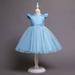 Herrnalise Girls Baby Long Skirt Solid Princess Bowknot Performance Dress Skirt Dress Discount