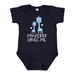 Inktastic Poppi Loves Me Grandson Boy Giraffe Boys Baby Bodysuit