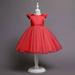 Herrnalise Girls Baby Long Skirt Solid Princess Bowknot Performance Dress Skirt Dress Savings