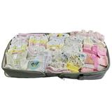 Bambini Girls 80 Piece Baby Clothing Starter Set with Diaper Bag