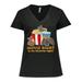 Inktastic Movie Night is My Favorite Night Bats with Popcorn and Pop Women s Plus Size V-Neck T-Shirt