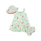 Gerber Baby & Toddler Girls Dress Sun Hat & Diaper Cover/Panty Set 3-Piece (Newborn-5T)