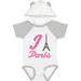 Inktastic I Love Paris Eiffel Tower Girls Baby Bodysuit