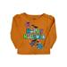 Infant & Toddler Girls Orange Happy Halloween Shirt Long Sleeved T-Shirt 5T
