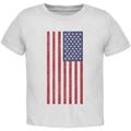 Old Glory Toddler 4th of July American Flag Distressed Short Sleeve Graphic T Shirt