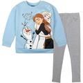 Disney Frozen Elsa Princess Anna Olaf Toddler Girls Pullover Fleece Sweatshirt and Leggings Outfit Set Toddler to Little Kid