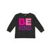 Inktastic Be Kind Logo in Pink and Purple Boys or Girls Long Sleeve Toddler T-Shirt
