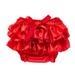 dmqupv New Born Baby Toddler Baby Girl Bowknot Ruffle Nappy Underwear Panty Diaper Baby Gift Red Large