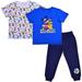 Disney Mickey Mouse Boy s 3-Piece Cool Dudes T-Shirt and Jogger Pant Set Blue Size 18M