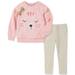 Kids Headquarters Infant Girls Faux Fur Bear Sweatshirt And Leggings Set Assorted 18 Months