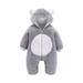 Dadaria Baby Boys Girls Clothes Newborn Sets 0-12months Newborn Winter Clothes Warm Animal Overall Rompers Jumpsuit Gray 6-9 Months Toddler