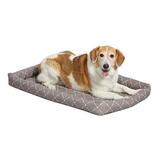 MidWest Homes for Pets QuietTime Couture Ashton Bolster Pet Bed Polyester/Cotton in Brown | 21.75" W x 12.75" D x 3.75" H | Wayfair 40222-MRD