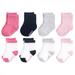 Luvable Friends Baby Girl Fun Essential Socks Black Pink 0-6 Months