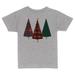 TeesAndTankYou Plaid Print Christmas Trees Toddler Kids T-Shirt 5T Heather Grey