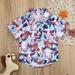 XMMSWDLA Baby Outerwear Cute Cartoon Infant Toddler Baby Boys Shirt Short Sleeve Children s Top