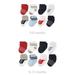 Luvable Friends Infant Boy Grow with Me Cotton Terry Socks Red Navy Stripe 0-6 and 6-12 Months