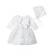 Fanvereka Baby Girls 3PCS Dress Suit Waist Bow TuTu Dress Long Sleeve Shawl Tops Headband