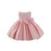 Diconna Toddler Newborn Baby Kid Girls Dress Princess Bow Tutu Party Birthday Wedding Dresses