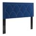 Greta Performance Velvet King/California King Headboard in Navy