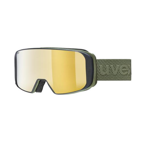 Uvex SAGA TO OTG Unisex-Skibrille Vollrand Monoscheibe Kunststoff-Gestell, schwarz