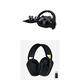 Logitech G920 Driving Force Gaming Rennlenkrad, Zweimotoriges Force Feedback, 900° Lenkbereich, Verstellbare Edelstahl Bodenpedale, Xbox One, PC - Schwarz + LIGHTSPEED kabelloses Gaming-Headset