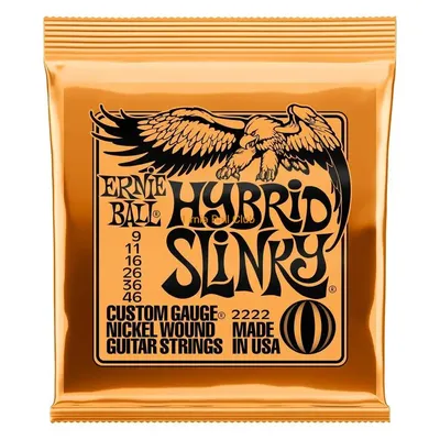ERNIE BALL-Cordes JES Électriques 2222 Jauge 9-46 Hybride Slinky Nickelé Acier Plaqué Rock