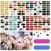 12 Sheets Halloween Nail Stickers Self-Ashesive DIY Nail Art Sticker Nail Tip Decoration for Halloween Party Women Girls