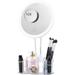 Lighted Makeup Mirror Led Lights 10X Magnifying Detachable Light Up Mirror Touch Screen Dimming 90Â° Rotation with Storage Box