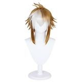 Unique Bargains Human Hair Wigs for Women Lady 13 Blonde White Wigs with Wig Cap
