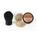 2pc FOUNDATION with KABUKI BRUSH Mineral Makeup (BEIGE) Matte Loose Powder Bare Face Cosmetics Full Coverage Long Lasting All Skin Types SPF 18