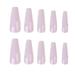 Aetomce 100 Pieces Matte Extra Long Ballerina Press on Nails Coffin False Nails Solid Color Full Cover Fake Nails Matte Coffin False Nails with Box for Women Girls Nail Decorations (Black)