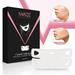 Saisze 5 Pcs Double Chin Reducer Chin Strap V line Lifting Mask V line Face Lifting Mask Chin Lifter for Double Chin Face Lift Tape Tightening Contour Firming Hydrolyzed Collagen Neck Lift Tape