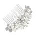 FRCOLOR Elegant Bridal Hair Comb Simulated Pearl Crystal Wedding Hair Accessories Random Style (Silver)