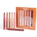 SHELLTON Beauty Glazed Lipstick Nude 6PCS Matte Lip Gloss Moisturizing Waterproof Lips Makeup set Durable Lipgloss Mini Birthday Edition Long Wearing Matte Lipstick Set matte lipgloss set