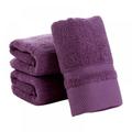 100% Cotton Absorbent Hair Face Towels Ultra Soft Hand Bath Thick Solid Towel Bathroom Fuchsia Red