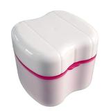 BE-TOOL Denture Box for Dentures Retainers Mouth Guards with Strainer Rinsing Basket 6 Colors