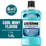 Listerine Ultraclean Antiseptic Gingivitis Mouthwash/Mouth Rinse Cool Mint 1.5 L