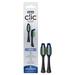 Oral-B Clic Toothbrush Replacement Brush Heads Whitening Black 2 Count