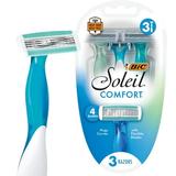 BIC Soleil Comfort Womenâ€™s Disposable Razors Women s Shavers With 4 Blades 3 Count Pack