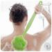 MRULIC Kitchen supplies 1Pcs Long Handle Hanging Soft Mesh Back Body Bath Shower Scrubber Brush Sponge Cleaning Brush Green